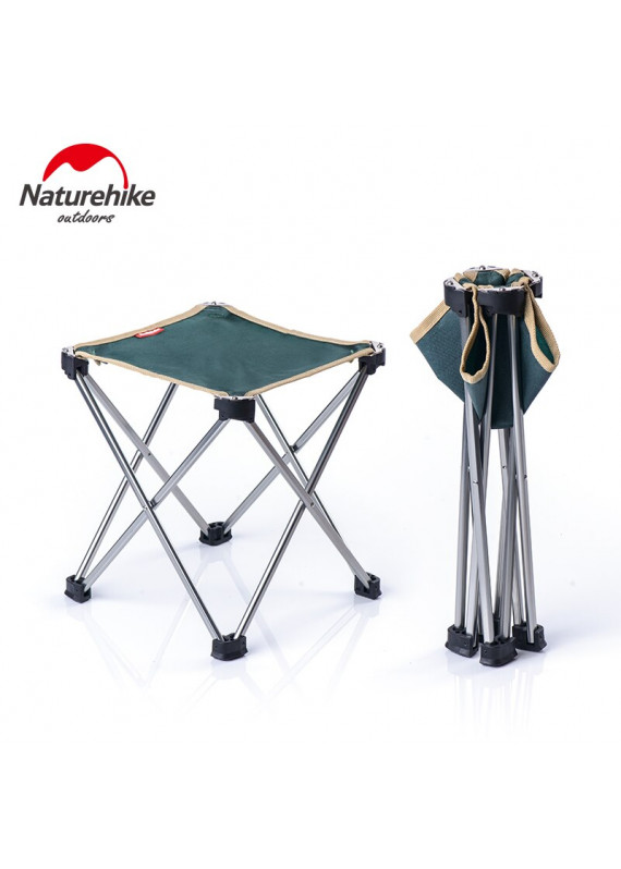 NatureHike - 輕便‧野營‧釣魚‧7075 鋁合金折疊椅 (NH15D012-B)  - L size - 黑/綠 - D012