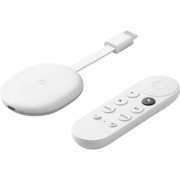 Google Chromecast with Google TV 串流播放裝置 [白色]-一年保養