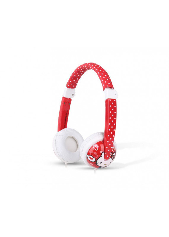 兒童安全耳機備有最高音量控制及線咪 - Hello Kitty