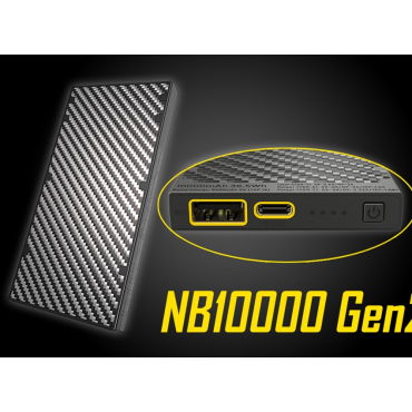 Nitecore NB10000 Carbon Power Bank 超輕碳纖 150g 